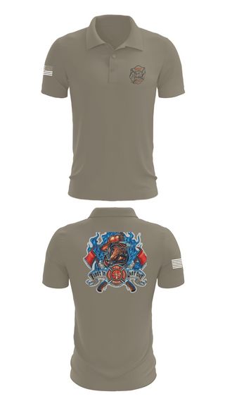Short Sleeve Performance Polo, Golden Fire Dept., , Teamtime, Team time, sublimation, custom sports apparel, team uniforms, spirit wear, spiritwear, sports uniforms, custom shirts, team store, custom team store, fundraiser sports, apparel fundraiser