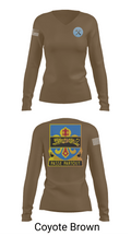 HHD, 415th Military Intelligence Battalion 84302898 Women's Long Sleeve V-neck Shirt -1 16