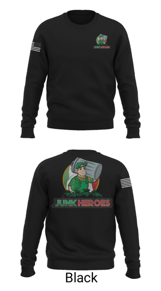 Crew Neck Sweatshirt, Junk Heroes, , Teamtime, Team time, sublimation, custom sports apparel, team uniforms, spirit wear, spiritwear, sports uniforms, custom shirts, team store, custom team store, fundraiser sports, apparel fundraiser