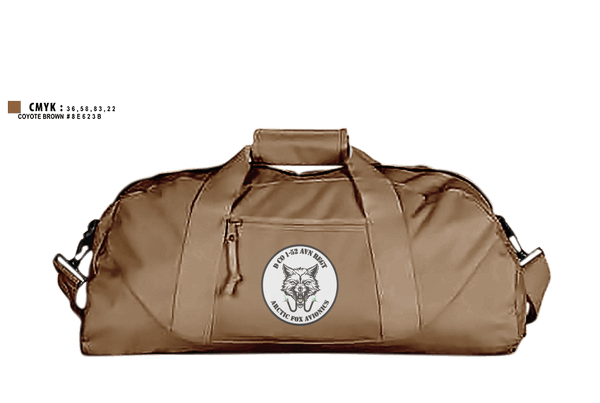 Duffle Bag, D Co 2-13th AVN REGTD Co 1-52 AVN REGTD Co 1-52 AVN REGT, , Teamtime, Team time, sublimation, custom sports apparel, team uniforms, spirit wear, spiritwear, sports uniforms, custom shirts, team store, custom team store, fundraiser sports, apparel fundraiser