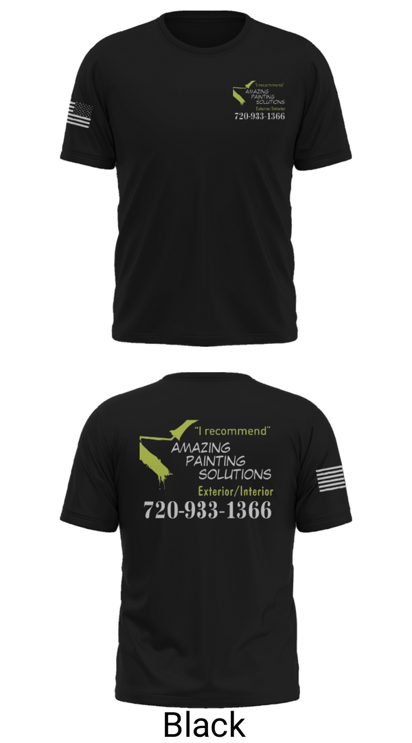 Old School Cotton Feel Shirt, Amazing Painting Solutions, , Teamtime, Team time, sublimation, custom sports apparel, team uniforms, spirit wear, spiritwear, sports uniforms, custom shirts, team store, custom team store, fundraiser sports, apparel fundraiser