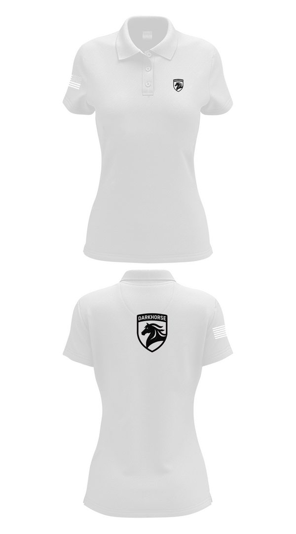 Womens Short Sleeve Performance Polo, DARKHORSE, , Teamtime, Team time, sublimation, custom sports apparel, team uniforms, spirit wear, spiritwear, sports uniforms, custom shirts, team store, custom team store, fundraiser sports, apparel fundraiser