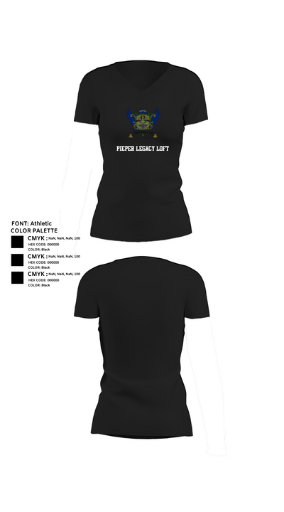 Pieper Legacy Loft 73382173 Women's Short Sleeve V-neck Shirt - 11