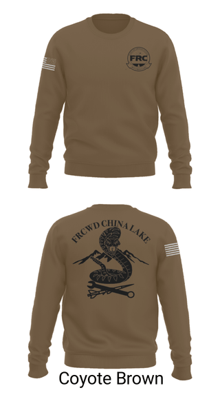 Crew Neck Sweatshirt, FRCW Det China Lake, Navy, Teamtime, Team time, sublimation, custom sports apparel, team uniforms, spirit wear, spiritwear, sports uniforms, custom shirts, team store, custom team store, fundraiser sports, apparel fundraiser