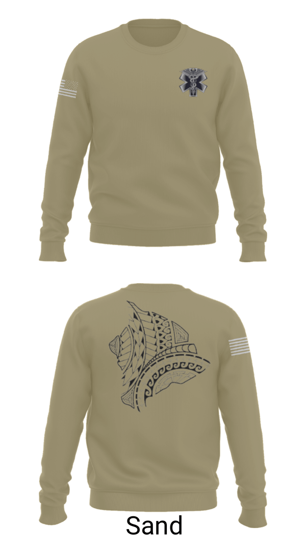 Crew Neck Sweatshirt, MEDICS, National Guard, Teamtime, Team time, sublimation, custom sports apparel, team uniforms, spirit wear, spiritwear, sports uniforms, custom shirts, team store, custom team store, fundraiser sports, apparel fundraiser