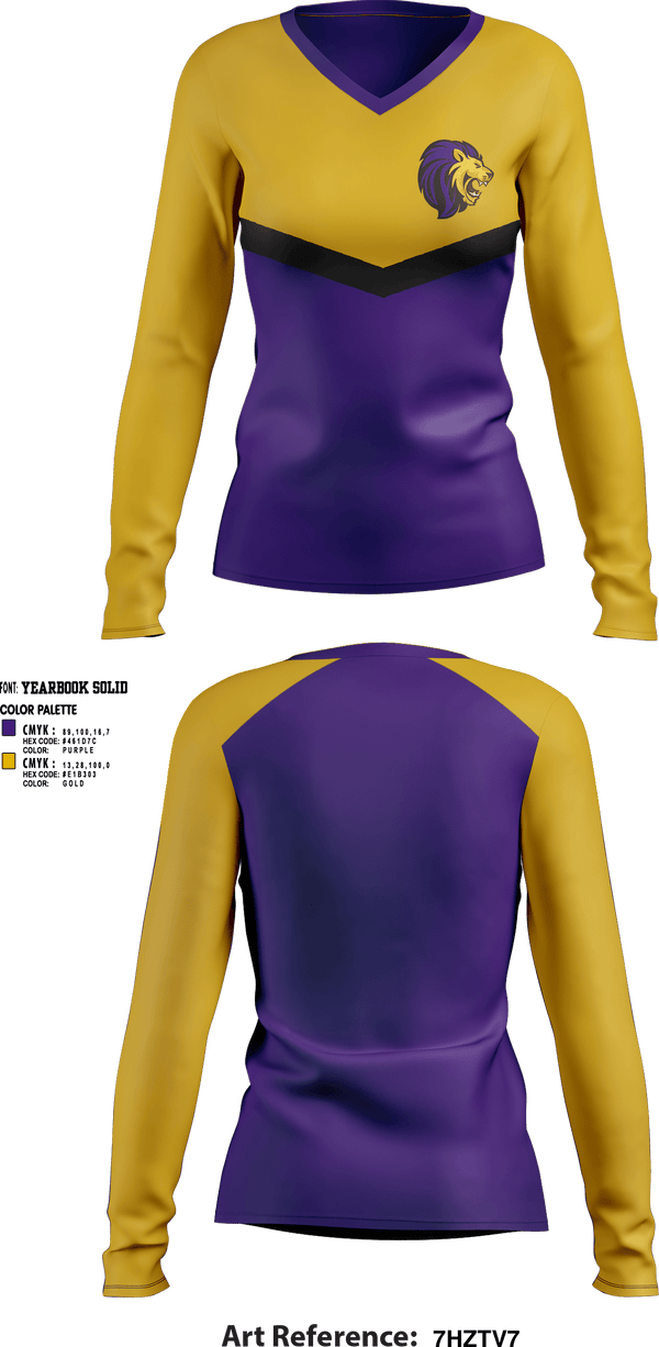 Womens Long Sleeve Vneck Shirt, Manchester Middle School Cheer, Cheer, Teamtime, Team time, sublimation, custom sports apparel, team uniforms, spirit wear, spiritwear, sports uniforms, custom shirts, team store, custom team store, fundraiser sports, apparel fundraiser