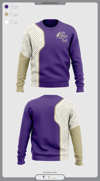 Crew Neck Sweatshirt, East Coweta High School Wrestling, Wrestling, Teamtime, Team time, sublimation, custom sports apparel, team uniforms, spirit wear, spiritwear, sports uniforms, custom shirts, team store, custom team store, fundraiser sports, apparel fundraiser