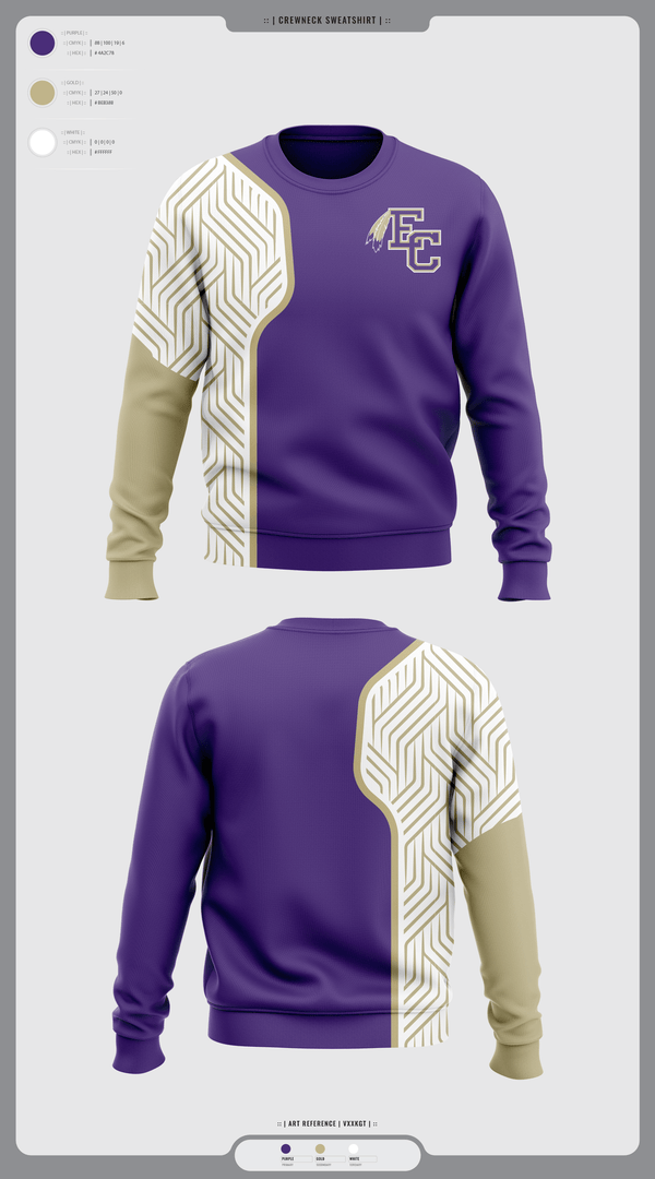 Crew Neck Sweatshirt, East Coweta High School Wrestling, Wrestling, Teamtime, Team time, sublimation, custom sports apparel, team uniforms, spirit wear, spiritwear, sports uniforms, custom shirts, team store, custom team store, fundraiser sports, apparel fundraiser