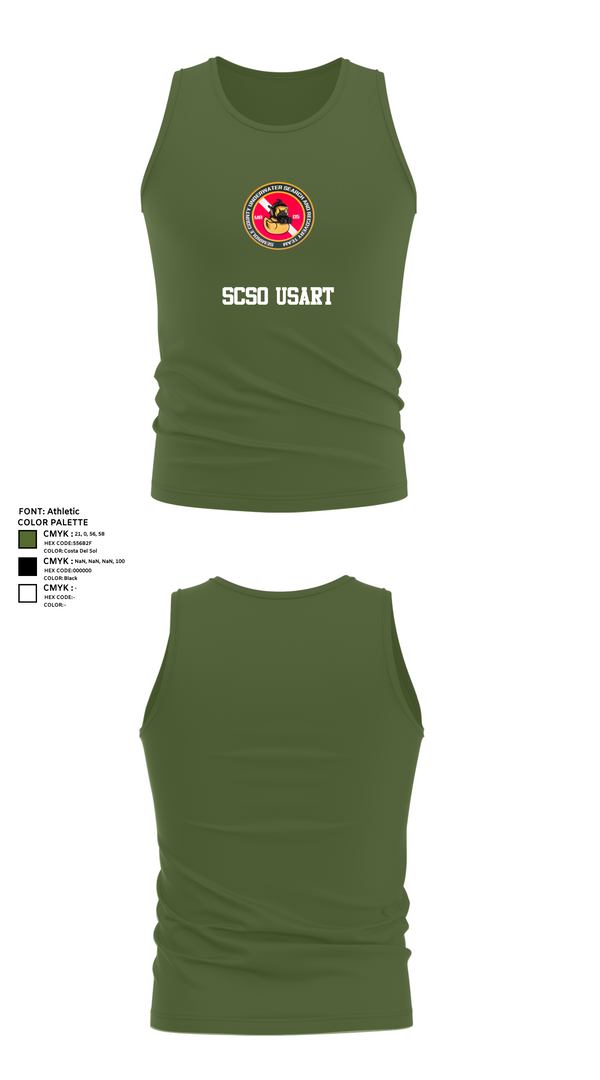 Tank Top, SCSO USART, , Teamtime, Team time, sublimation, custom sports apparel, team uniforms, spirit wear, spiritwear, sports uniforms, custom shirts, team store, custom team store, fundraiser sports, apparel fundraiser