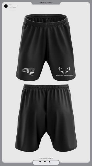 Athletic Shorts With Pockets, BATTLEFIELD TO BACKCOUNTRY, , Teamtime, Team time, sublimation, custom sports apparel, team uniforms, spirit wear, spiritwear, sports uniforms, custom shirts, team store, custom team store, fundraiser sports, apparel fundraiser