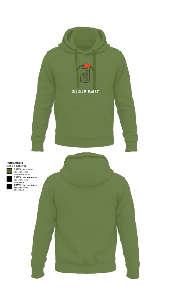 Hoodie, 323 chem maint, Army, Teamtime, Team time, sublimation, custom sports apparel, team uniforms, spirit wear, spiritwear, sports uniforms, custom shirts, team store, custom team store, fundraiser sports, apparel fundraiser