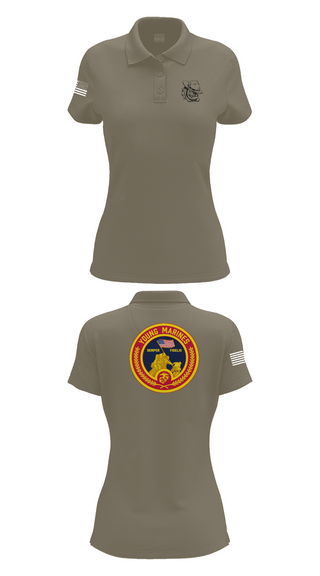 Womens Short Sleeve Performance Polo, Rogue Valley, Marines, Teamtime, Team time, sublimation, custom sports apparel, team uniforms, spirit wear, spiritwear, sports uniforms, custom shirts, team store, custom team store, fundraiser sports, apparel fundraiser
