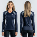 Barton College Basketball 75203794 Women's Long Sleeve V-neck Shirt -1 2