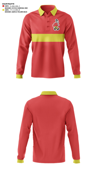 Long Sleeve Performance Polo, Fairbury Senior High School Golf, Golf, Teamtime, Team time, sublimation, custom sports apparel, team uniforms, spirit wear, spiritwear, sports uniforms, custom shirts, team store, custom team store, fundraiser sports, apparel fundraiser