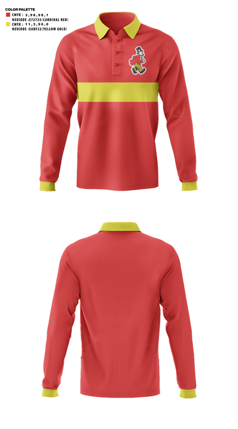 Long Sleeve Performance Polo, Fairbury Senior High School Golf, Golf, Teamtime, Team time, sublimation, custom sports apparel, team uniforms, spirit wear, spiritwear, sports uniforms, custom shirts, team store, custom team store, fundraiser sports, apparel fundraiser