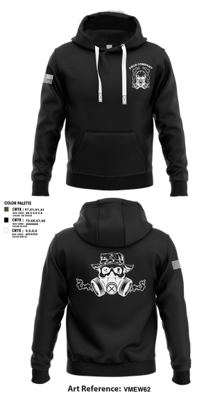 Hoodie, Field Company, Marines, Teamtime, Team time, sublimation, custom sports apparel, team uniforms, spirit wear, spiritwear, sports uniforms, custom shirts, team store, custom team store, fundraiser sports, apparel fundraiser