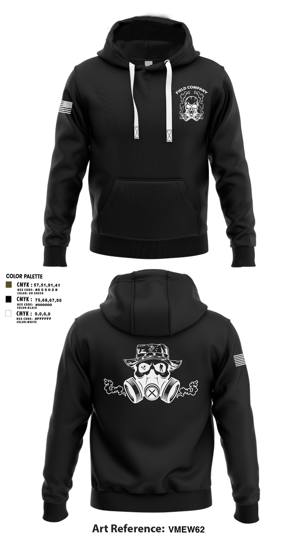 Hoodie, Field Company, Marines, Teamtime, Team time, sublimation, custom sports apparel, team uniforms, spirit wear, spiritwear, sports uniforms, custom shirts, team store, custom team store, fundraiser sports, apparel fundraiser