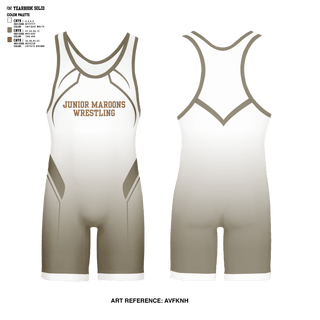 Wrestling Singlet, Junior maroons, Wrestling, Teamtime, Team time, sublimation, custom sports apparel, team uniforms, spirit wear, spiritwear, sports uniforms, custom shirts, team store, custom team store, fundraiser sports, apparel fundraiser