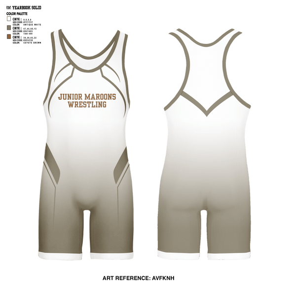 Wrestling Singlet, Junior maroons, Wrestling, Teamtime, Team time, sublimation, custom sports apparel, team uniforms, spirit wear, spiritwear, sports uniforms, custom shirts, team store, custom team store, fundraiser sports, apparel fundraiser