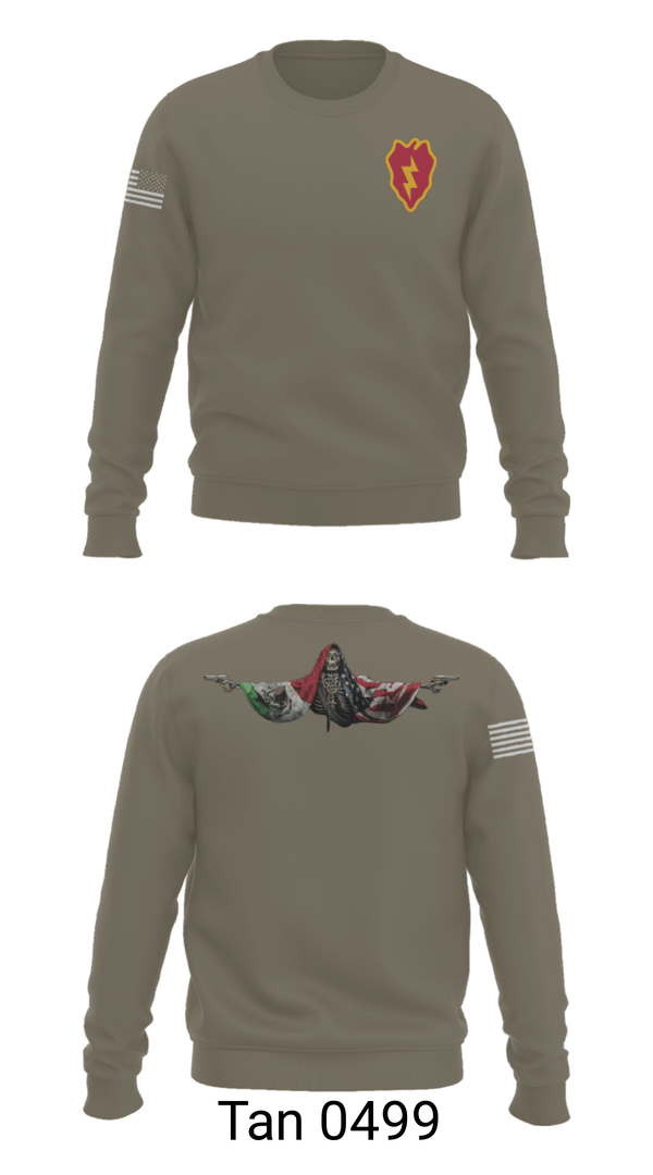 Crew Neck Sweatshirt, 25th ID, Army, Teamtime, Team time, sublimation, custom sports apparel, team uniforms, spirit wear, spiritwear, sports uniforms, custom shirts, team store, custom team store, fundraiser sports, apparel fundraiser