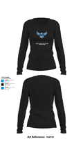 North Cobb Christian School Cheer 71060723 Women's Long Sleeve V-neck Shirt - 34