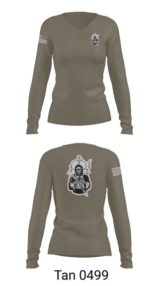 Womens Long Sleeve Vneck Shirt, Outlaw Mortar Section, , Teamtime, Team time, sublimation, custom sports apparel, team uniforms, spirit wear, spiritwear, sports uniforms, custom shirts, team store, custom team store, fundraiser sports, apparel fundraiser