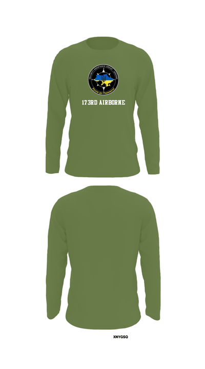173rd Airborne 38025716 Long Sleeve Performance Shirt - 52