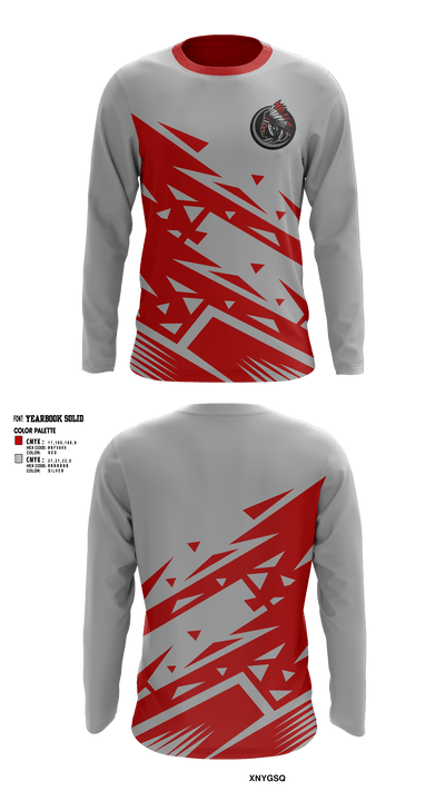 Bowie Middle School Football 46915574 Long Sleeve Performance Shirt - 1