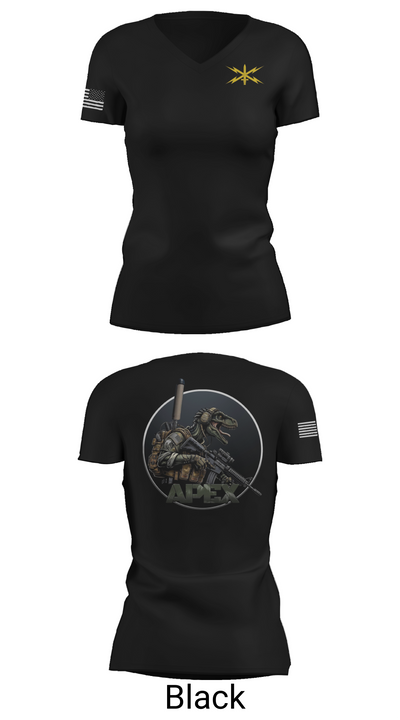 11th CYB 6124113 Women's Short Sleeve V-neck Shirt - 28