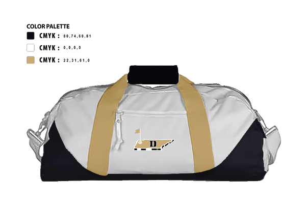 Duffle Bag, Dyersburg High School TROJANS, Golf, Teamtime, Team time, sublimation, custom sports apparel, team uniforms, spirit wear, spiritwear, sports uniforms, custom shirts, team store, custom team store, fundraiser sports, apparel fundraiser