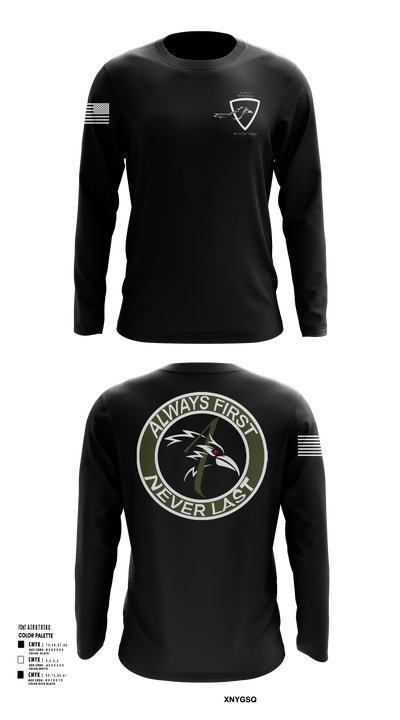 1055th Trans 1st Plt 68355484 Long Sleeve Performance Shirt 122