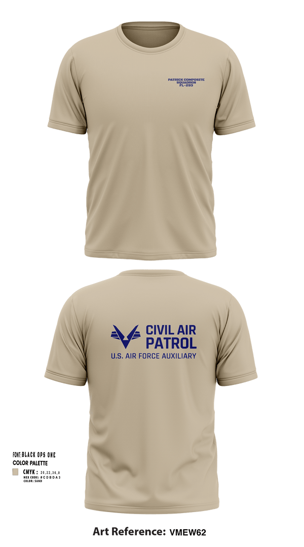 Short Sleeve Performance Shirt, VFW Post 8191Patrick Composite Squadron, Air Force, Teamtime, Team time, sublimation, custom sports apparel, team uniforms, spirit wear, spiritwear, sports uniforms, custom shirts, team store, custom team store, fundraiser sports, apparel fundraiser