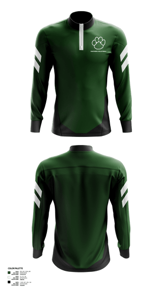 Quarter Zip Jacket, Panthers Volleyball, Women's Volleyball, Teamtime, Team time, sublimation, custom sports apparel, team uniforms, spirit wear, spiritwear, sports uniforms, custom shirts, team store, custom team store, fundraiser sports, apparel fundraiser