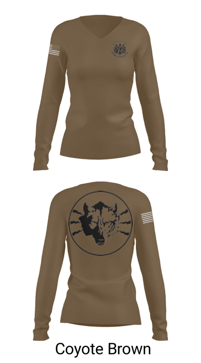 Wolves, Bravo, 305th MI 94376835 Women's Long Sleeve V-neck Shirt - 10