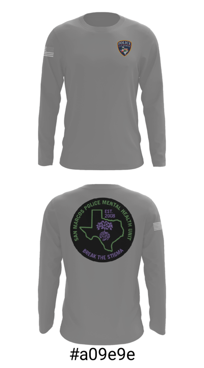 SMPD Mental Health Unit 50608252 Long Sleeve Performance Shirt - 3