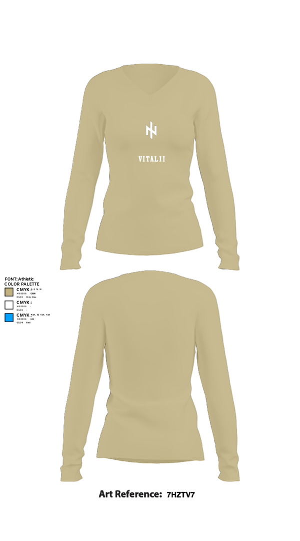 Womens Long Sleeve Vneck Shirt, Vitalii, Army, Teamtime, Team time, sublimation, custom sports apparel, team uniforms, spirit wear, spiritwear, sports uniforms, custom shirts, team store, custom team store, fundraiser sports, apparel fundraiser
