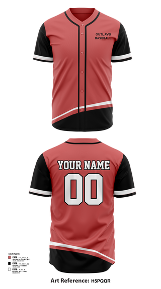 Full Button Baseball Jersey, Outlaws, Baseball, Teamtime, Team time, sublimation, custom sports apparel, team uniforms, spirit wear, spiritwear, sports uniforms, custom shirts, team store, custom team store, fundraiser sports, apparel fundraiser