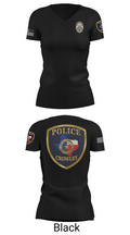 Crowley Police Department 8097883 Women's Short Sleeve V-neck Shirt - 27
