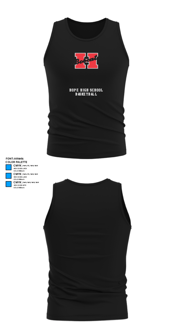 Tank Top, Hope High School Basketball, Women's Basketball, Teamtime, Team time, sublimation, custom sports apparel, team uniforms, spirit wear, spiritwear, sports uniforms, custom shirts, team store, custom team store, fundraiser sports, apparel fundraiser