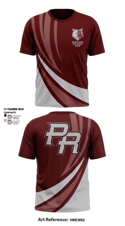 Prairie Ridge High School Dance 12250587 Short Sleeve Performance Shirt - 1