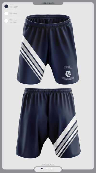 Yuma High School Wrestling 97193849 Athletic Shorts With Pockets - 3