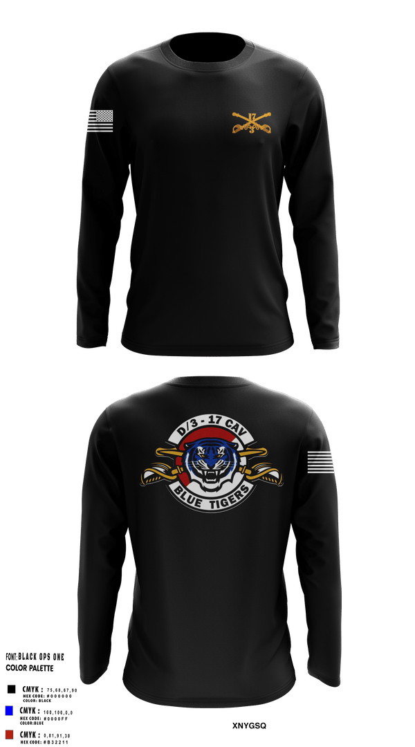 Long Sleeve Performance Shirt, Delta Troop 3-17 CAV, , Teamtime, Team time, sublimation, custom sports apparel, team uniforms, spirit wear, spiritwear, sports uniforms, custom shirts, team store, custom team store, fundraiser sports, apparel fundraiser