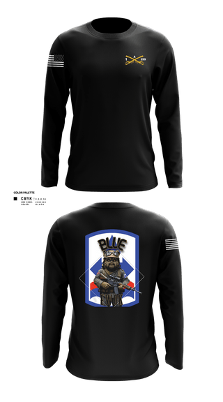 Long Sleeve Performance Shirt, Bad boyzBlue Ewok, Army, Teamtime, Team time, sublimation, custom sports apparel, team uniforms, spirit wear, spiritwear, sports uniforms, custom shirts, team store, custom team store, fundraiser sports, apparel fundraiser