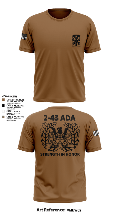 2/43 ADA 6509323 Short Sleeve Performance Shirt - 105