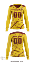 Enumclaw High School Volleyball 88836191 Women's Long Sleeve V-neck Shirt - 125