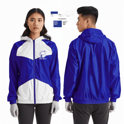 James B Hunt High School Football 49047350 Windbreaker - 2