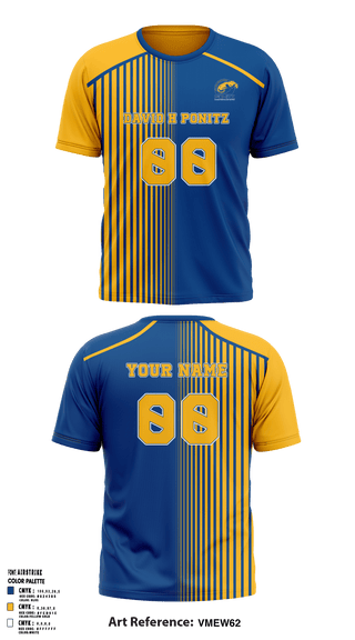 Short Sleeve Performance Shirt, David H Ponitz Career Technology Center Volleyball, Men's Volleyball, Teamtime, Team time, sublimation, custom sports apparel, team uniforms, spirit wear, spiritwear, sports uniforms, custom shirts, team store, custom team store, fundraiser sports, apparel fundraiser