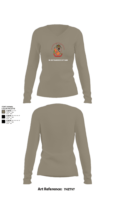 3rd Intelligence Battalion 49807001 Women's Long Sleeve V-neck Shirt - 62