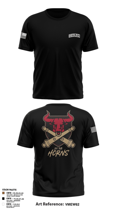 BRAVO BULLS 37560351 Short Sleeve Performance Shirt - 3