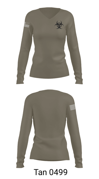 Antrax 83840716 Women's Long Sleeve V-neck Shirt - 77